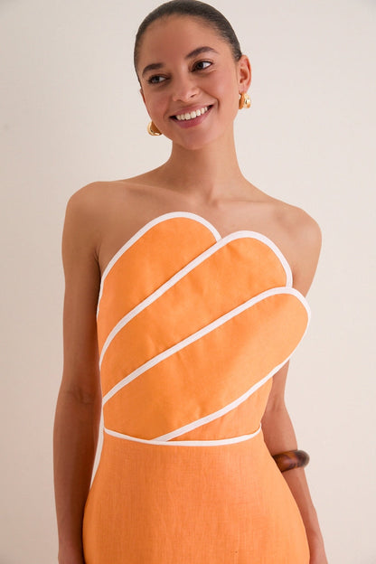 Clementine Linen Maxi Dress