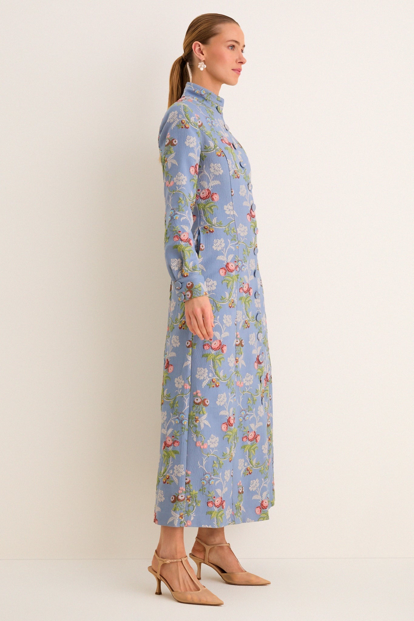 Beatrice Jacquard Coat Dress