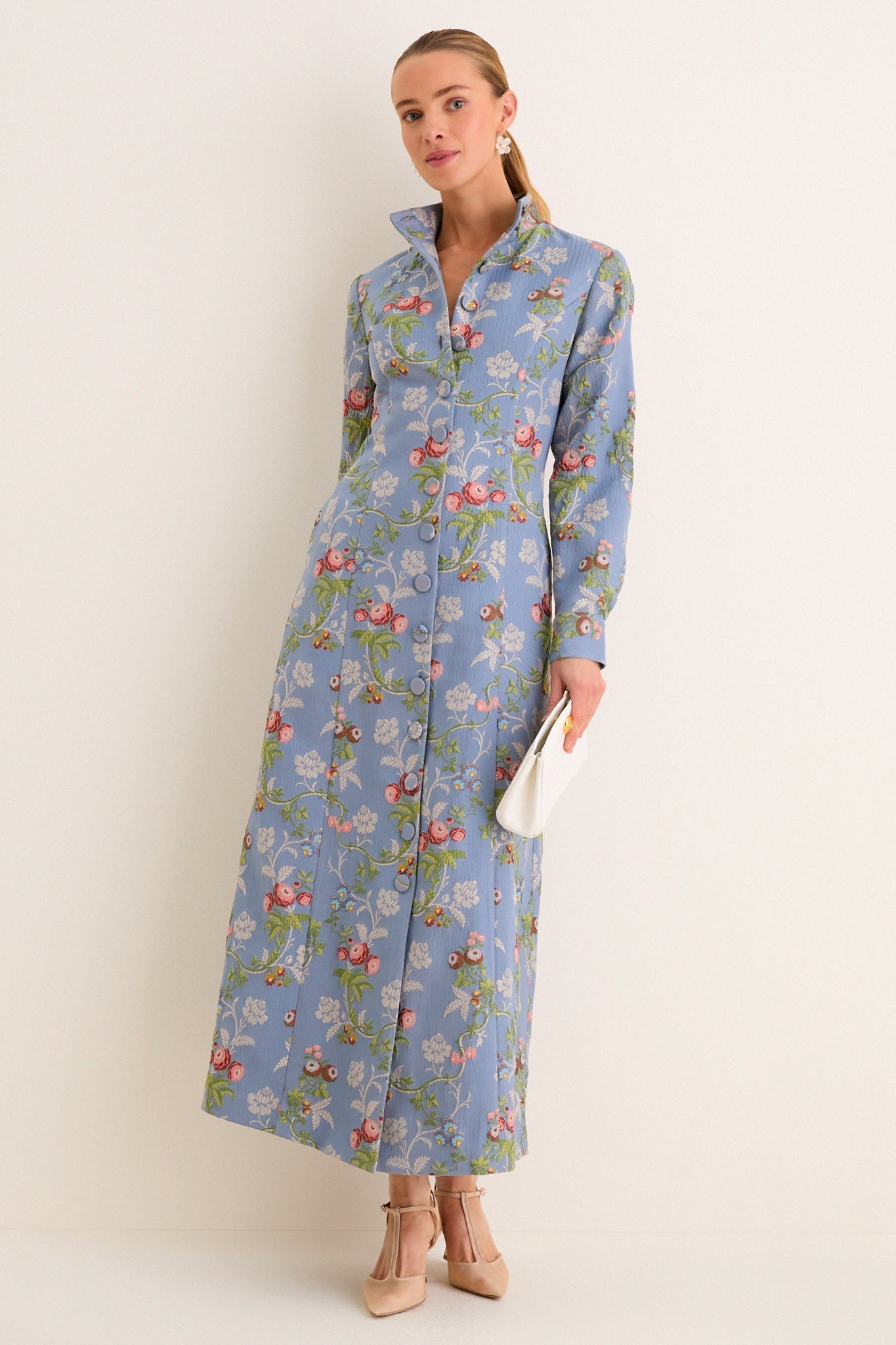 Beatrice Jacquard Coat Dress