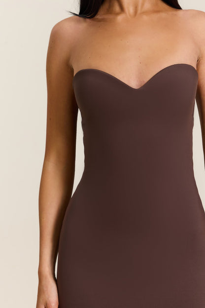 Evangeline Sculpted Mini Dress in Blush