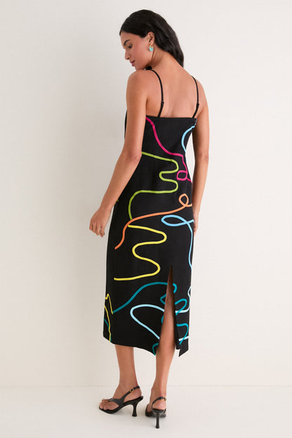 Electra Linen Maxi Dress