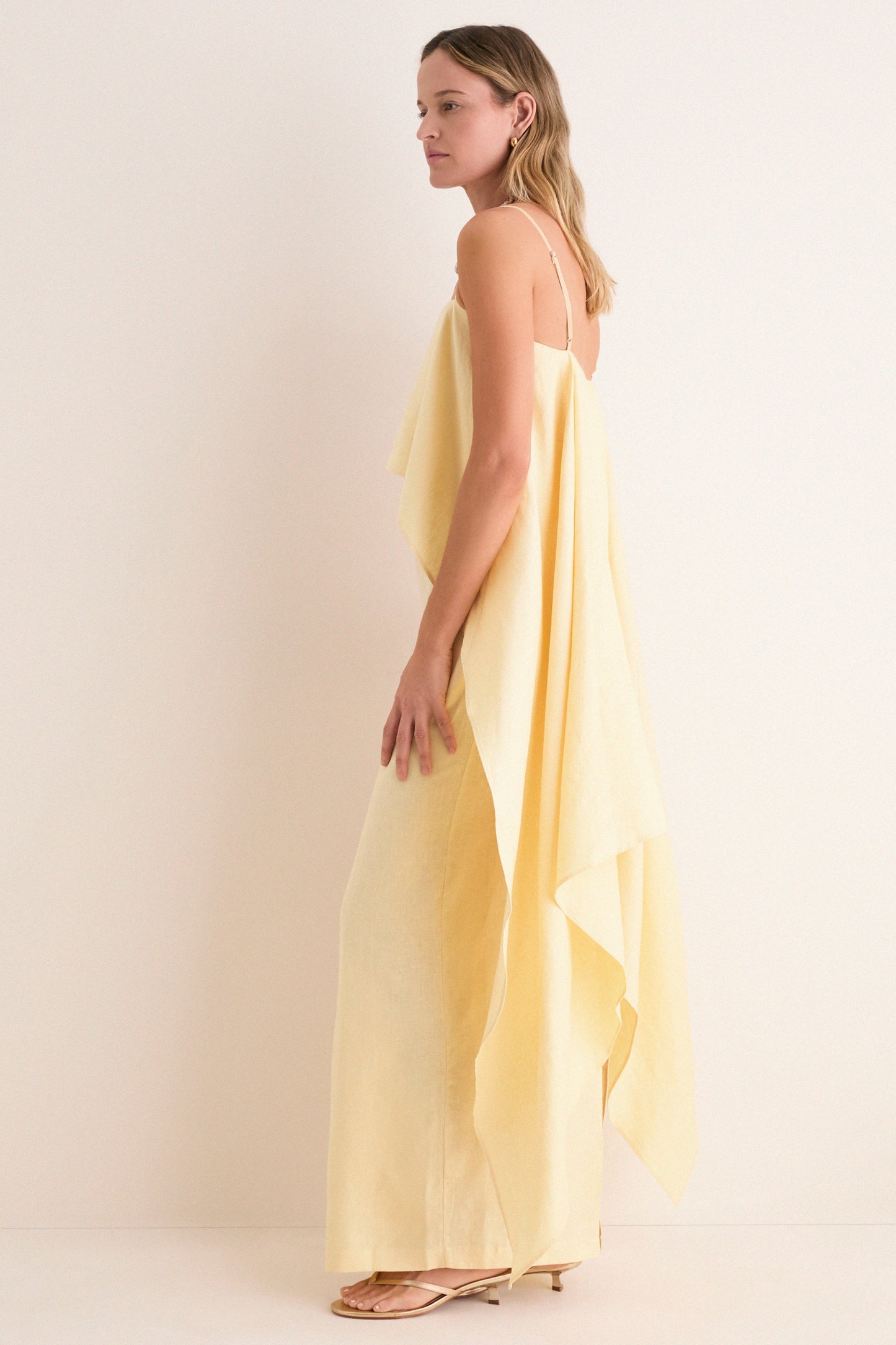 Valencia Linen Midi Dress
