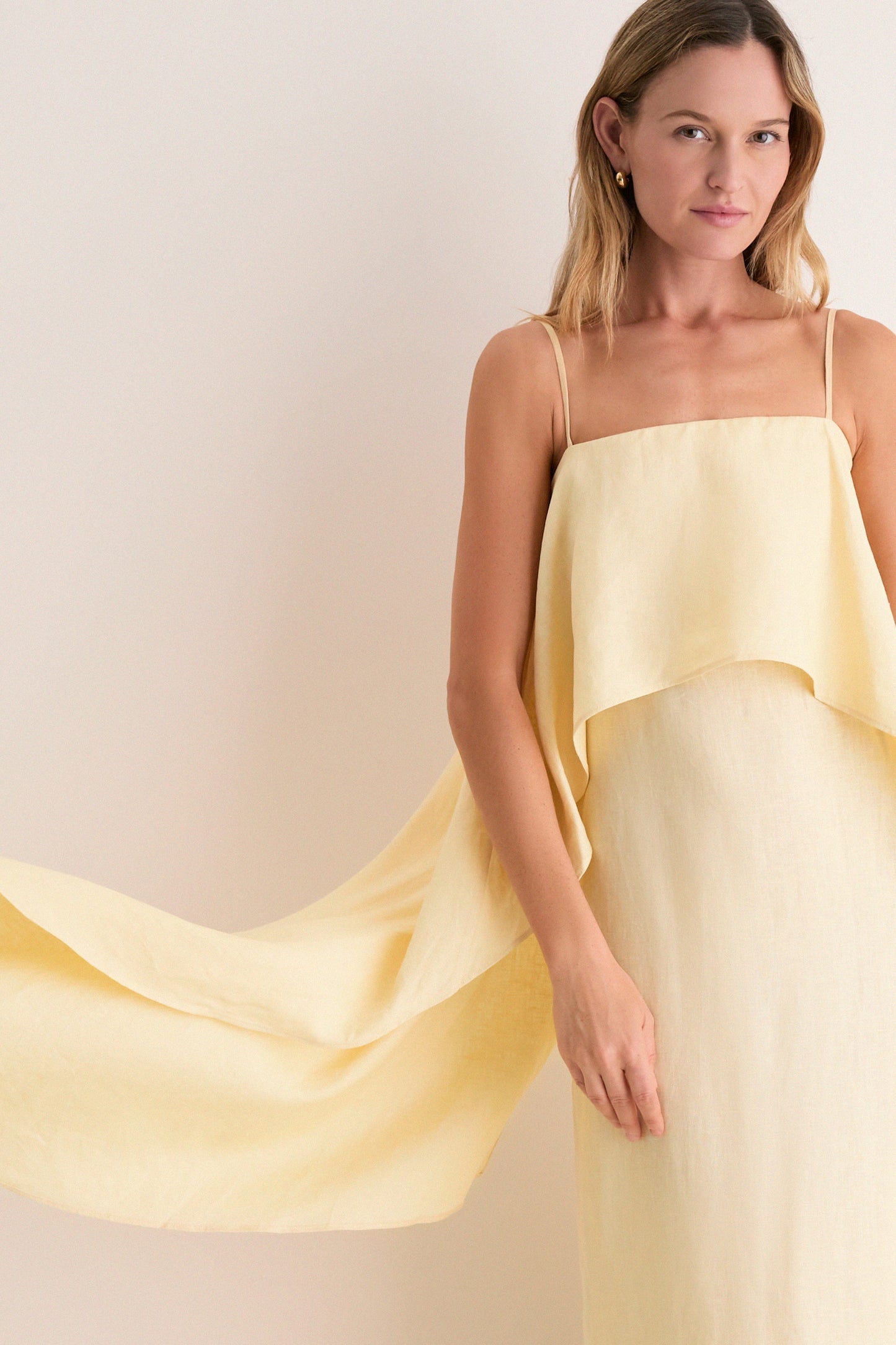 Valencia Linen Midi Dress