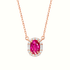 Pink Sapphire Necklace