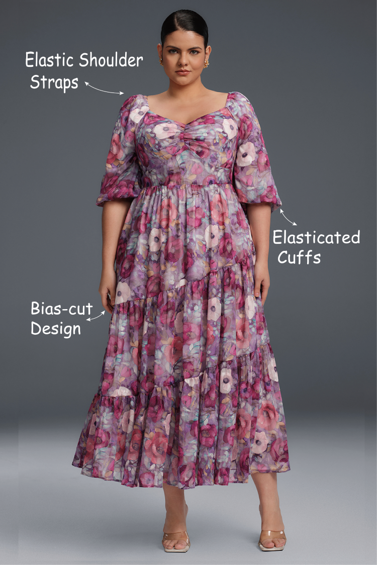 Isabelle Floral Pleated Maxi Dress