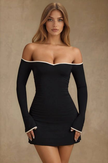 LAURA OFF-SHOULDER MINI DRESS