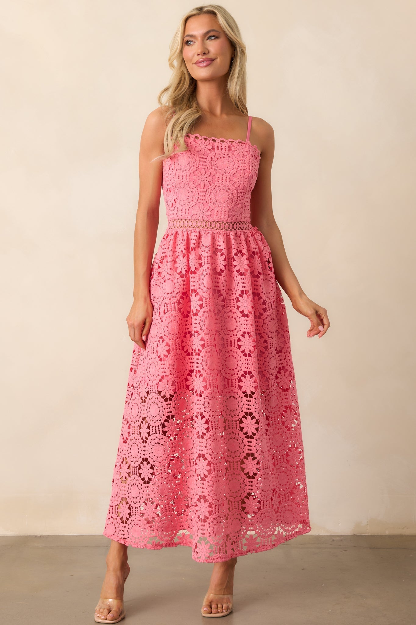 Arabella Floral Embroidered Maxi Dress