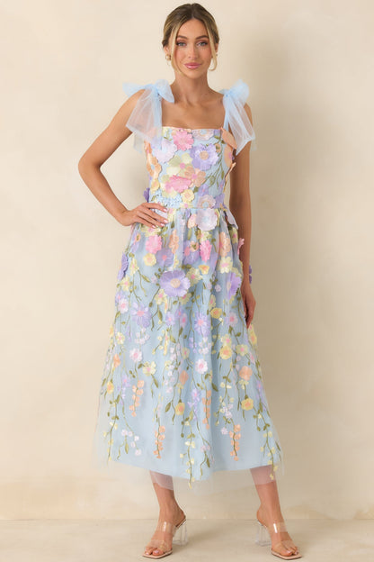 Celestine Embroidered Floral Maxi Dress