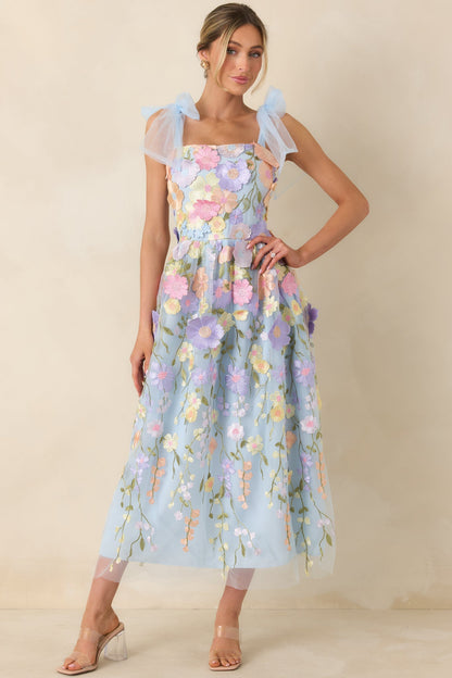 Celestine Embroidered Floral Maxi Dress