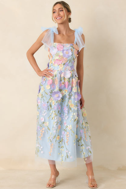 Celestine Embroidered Floral Maxi Dress