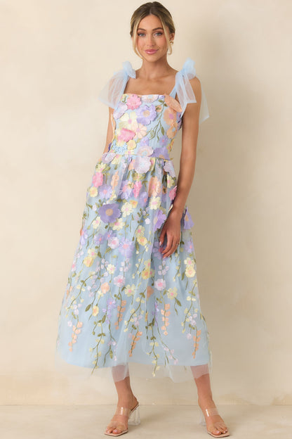 Celestine Embroidered Floral Maxi Dress