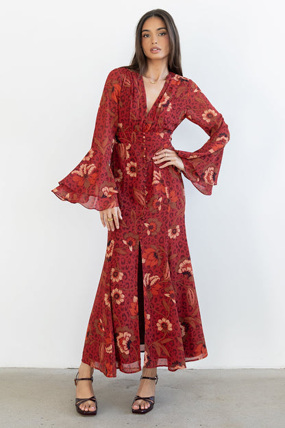 Theo Floral Maxi Dress