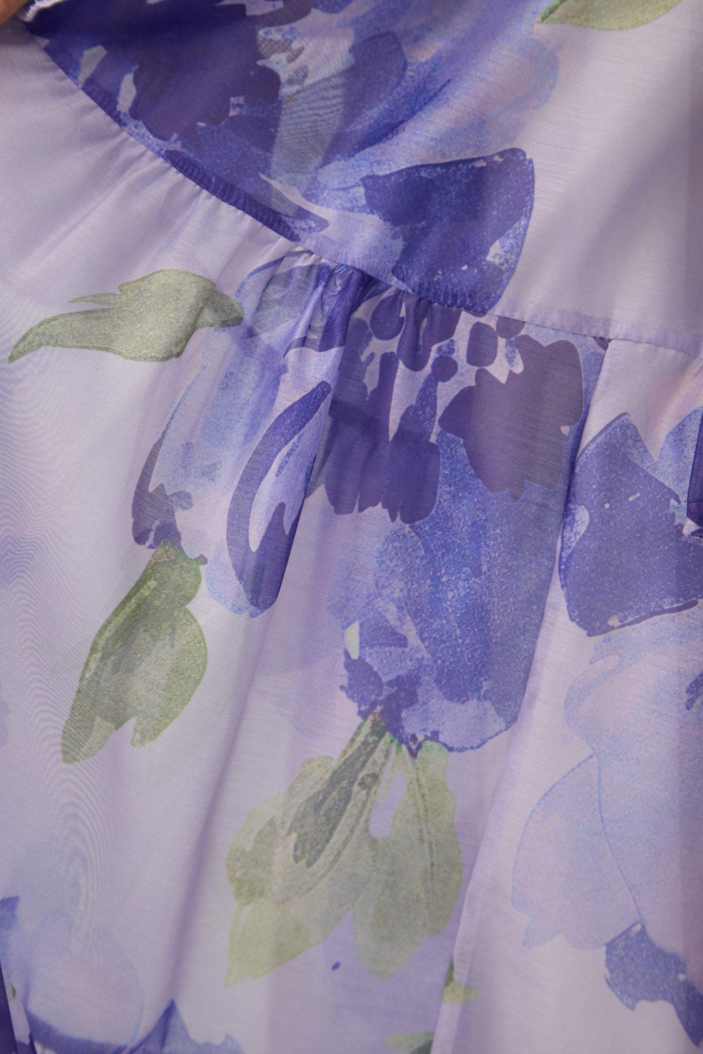 Rowan Floral Tiered Maxi Dress in Amethyst