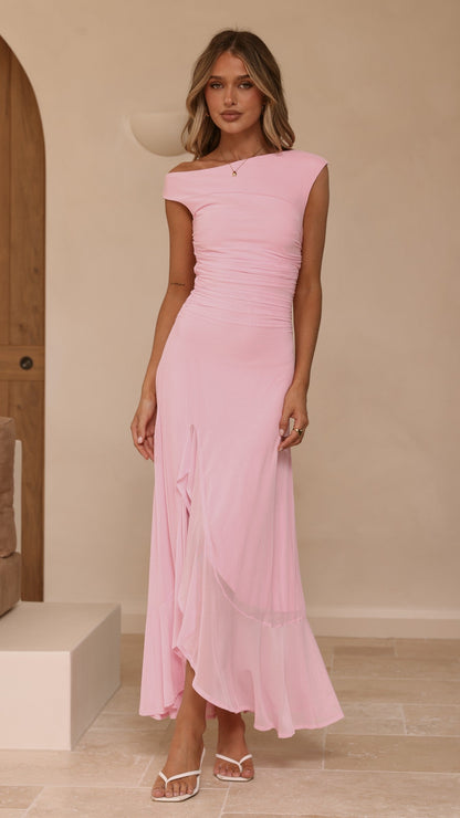 Sareiah Silk Maxi Dress