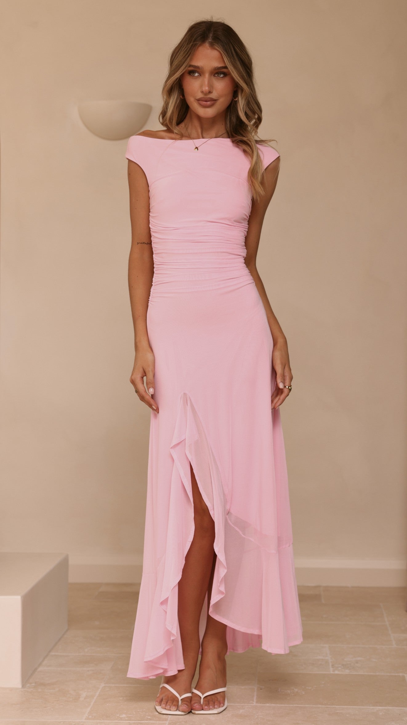 Sareiah Silk Maxi Dress