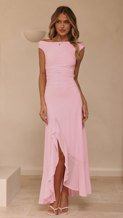 Sareiah Silk Maxi Dress