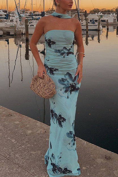 Margot Floral Bodycon Maxi Dress