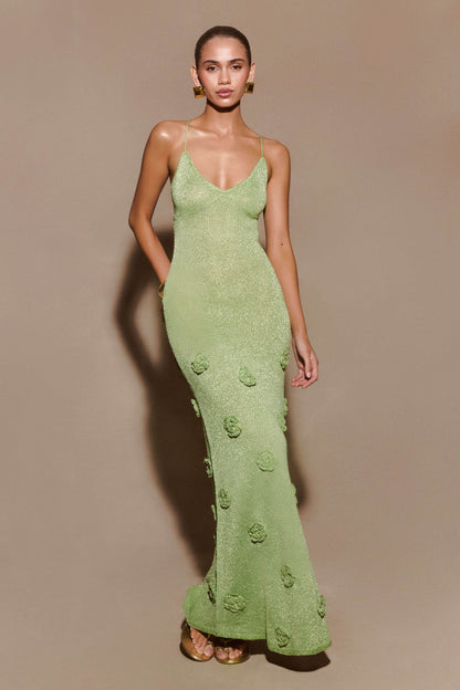 Suki Metallic Knit Maxi Dress