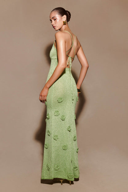 Suki Metallic Knit Maxi Dress