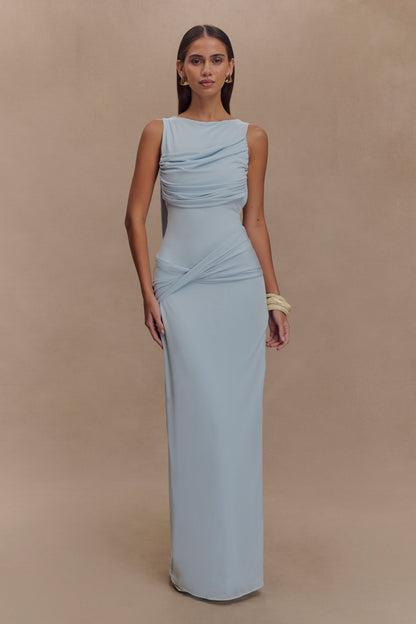 Henley Slinky Drape Maxi Dress
