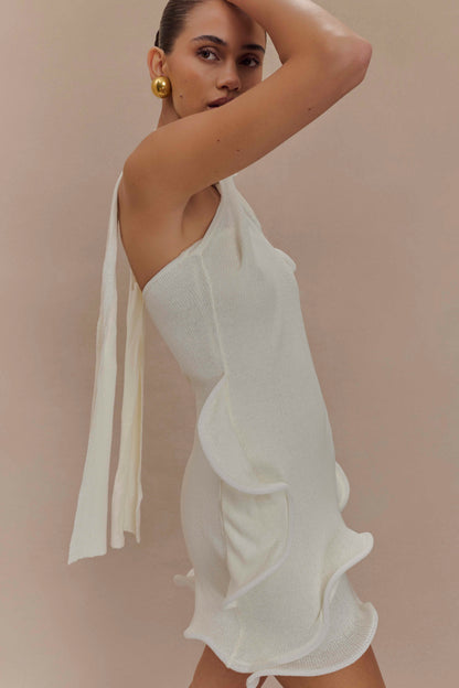 Caprice Halter Knit Mini Dress