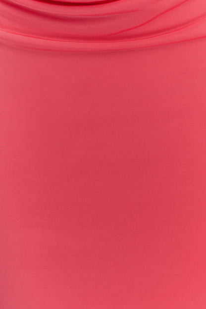 Madison Slinky Strapless Maxi Dress in Chocolate