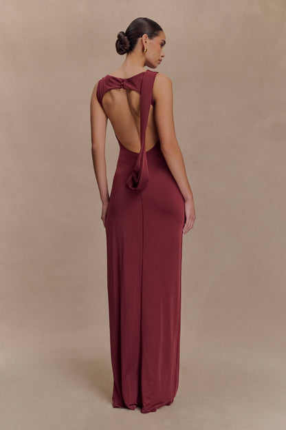 Henley Slinky Drape Maxi Dress
