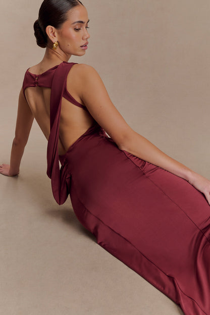 Henley Slinky Drape Maxi Dress