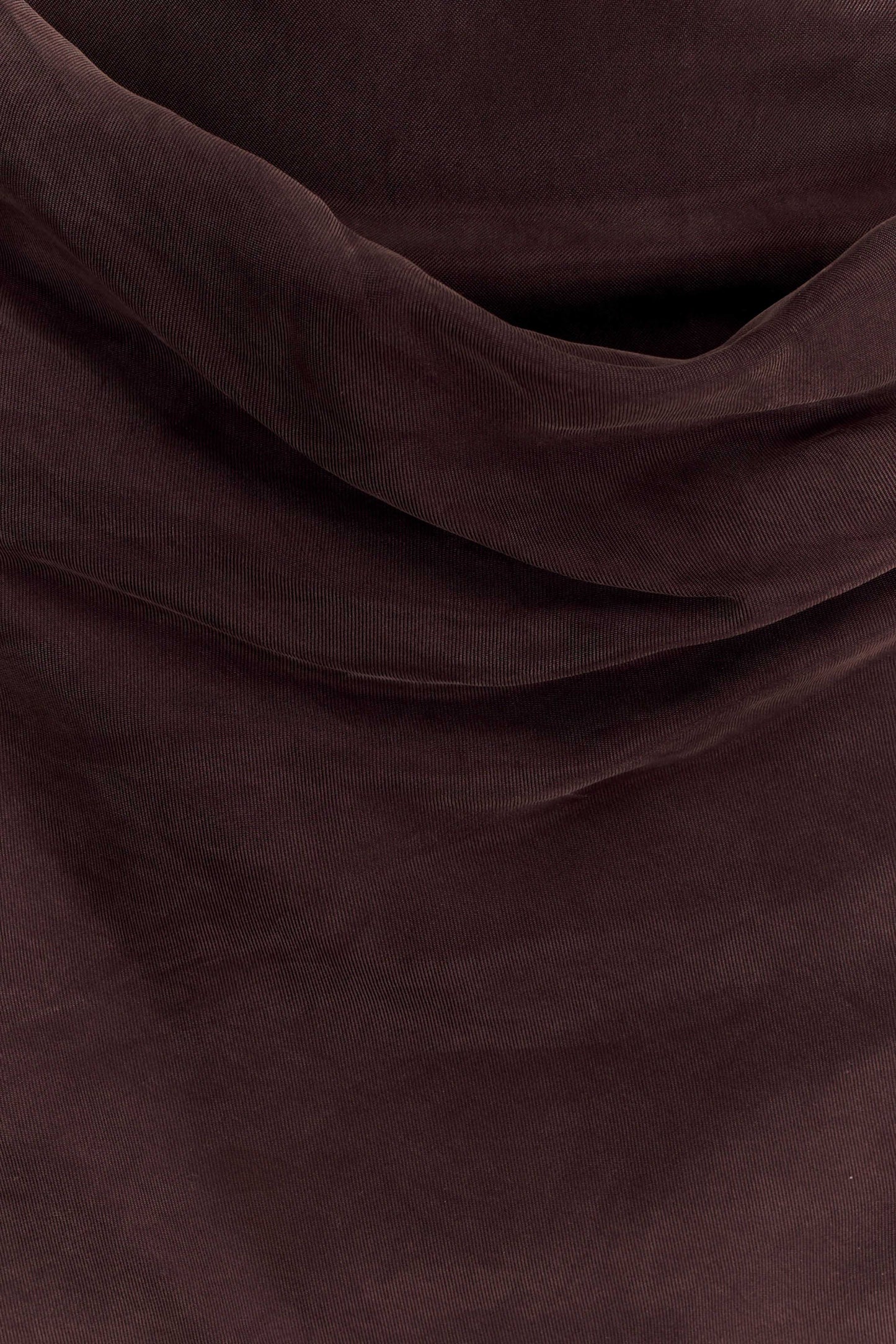 Bexley Draped Mini Dress in Dark Chocolate