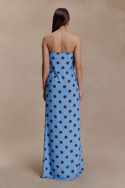 Amaya Strapless Chiffon Maxi Dress