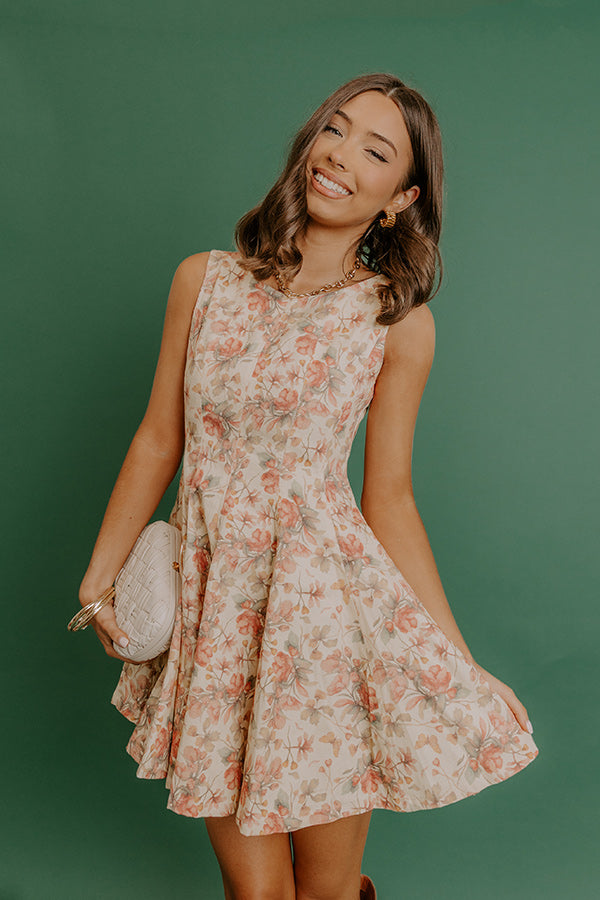 Arabella Floral Denim Mini Dress