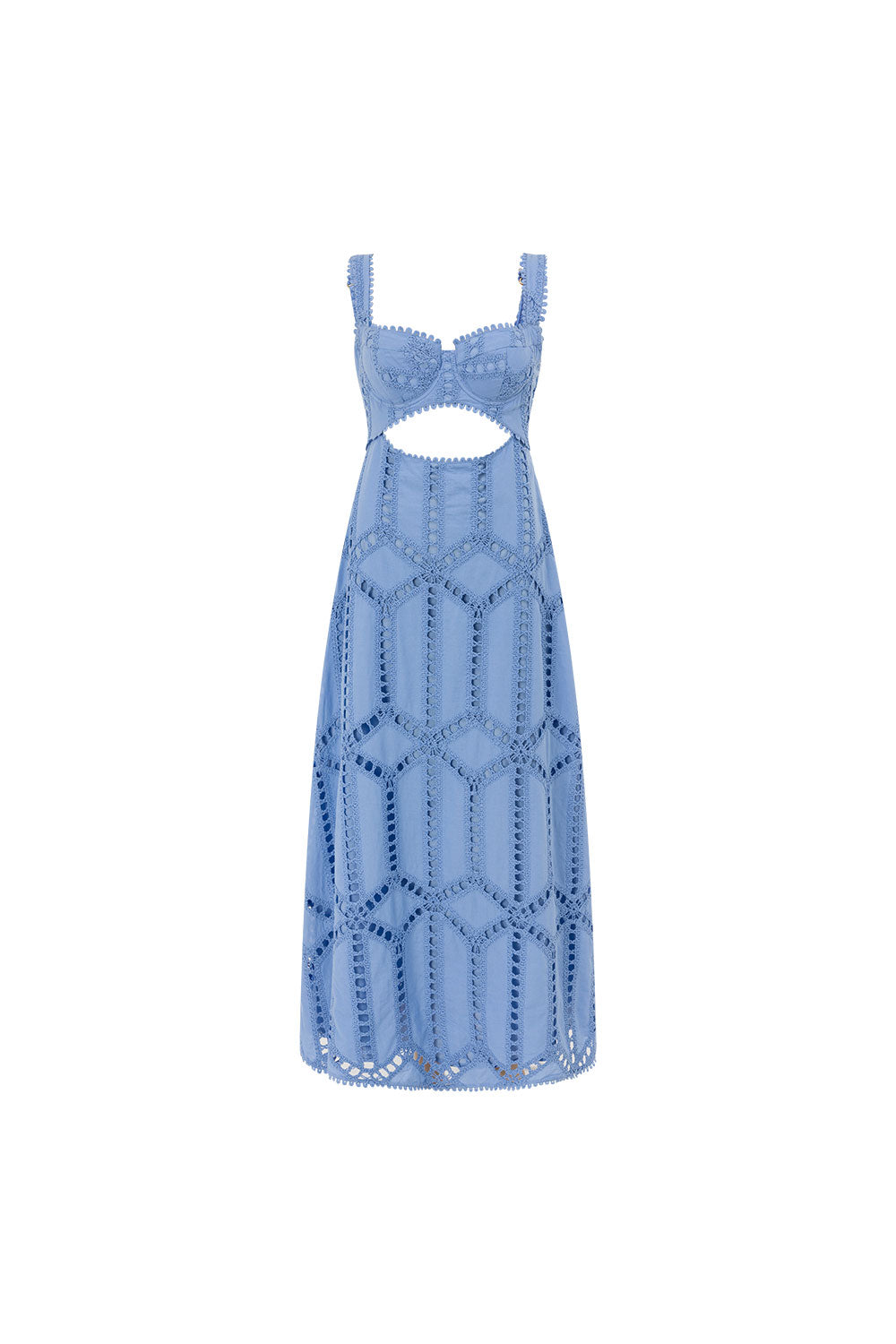 Camilla Cutwork Cotton Maxi Dress