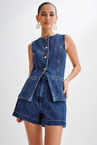 Rebecca Denim Top + Free Short