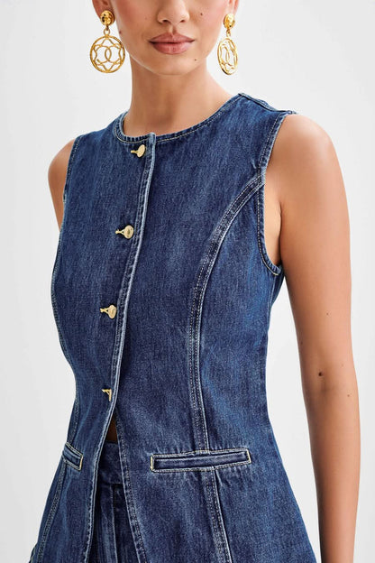 Rebecca Denim Top + Free Short