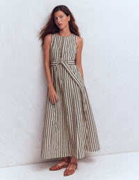 Ivory and Navy Stripe