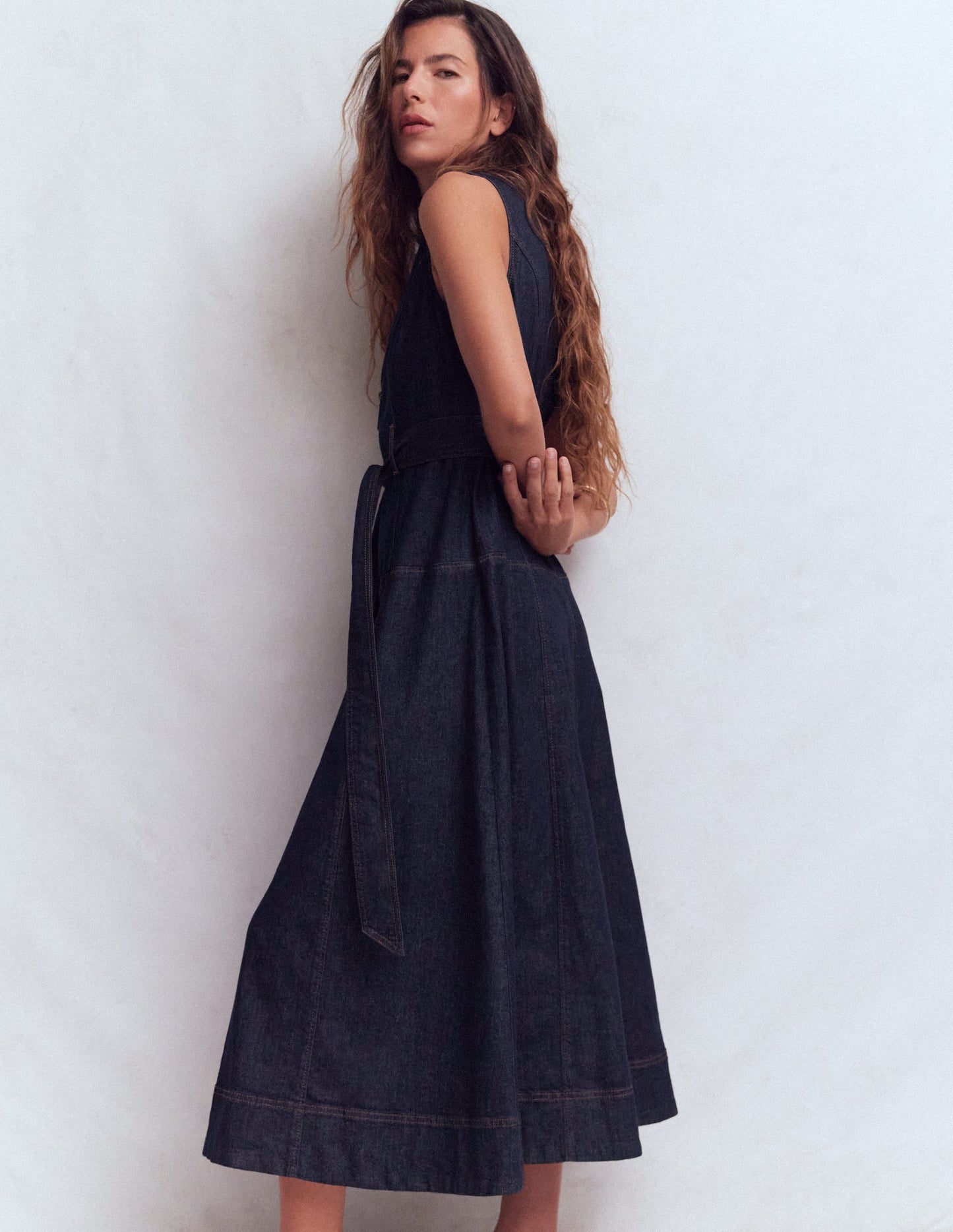 Margot Denim Zip Dress
