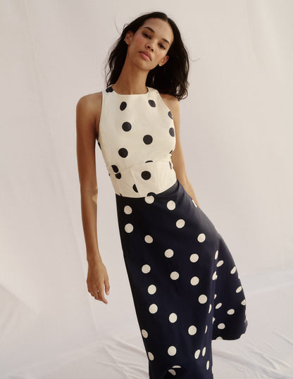 Silvia Boned Bodice Maxi Dress in Green Opulent Blossom