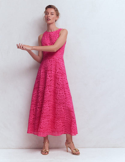Silvia Boned Bodice Maxi Dress in Green Opulent Blossom