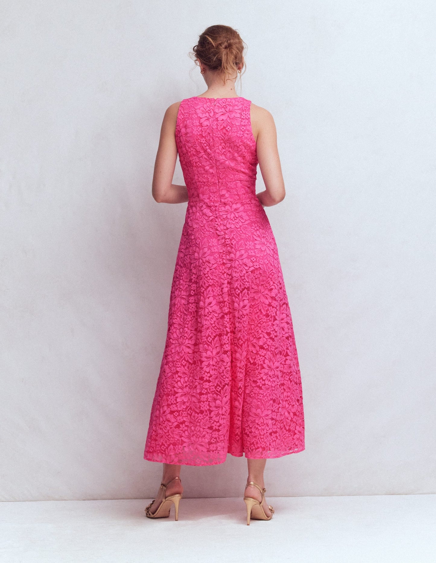 Silvia Boned Bodice Maxi Dress in Green Opulent Blossom