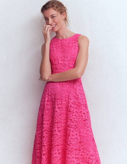 Silvia Boned Bodice Maxi Dress in Green Opulent Blossom