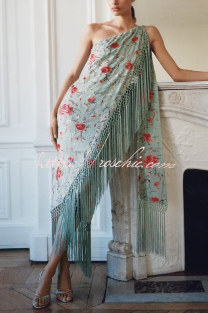 Ophelia Floral Halter Maxi Dress