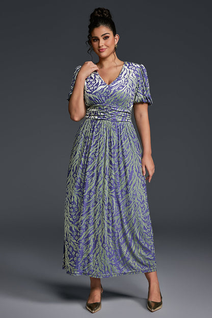 Isabelle Floral Pleated Maxi Dress