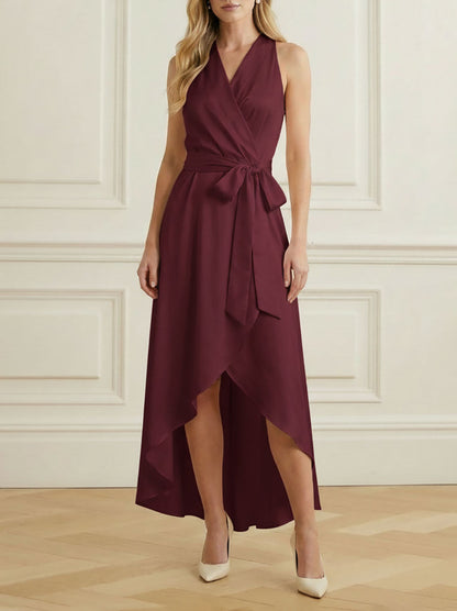 Valentina High-Low Ruffle Maxi Dress