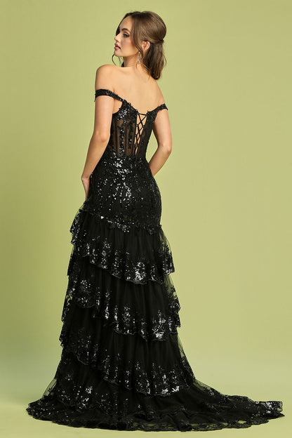 Arabella Sequin Corset Gown