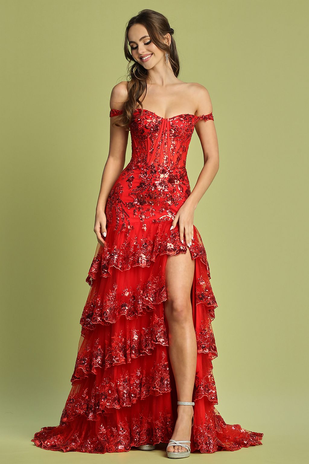 Arabella Sequin Corset Gown