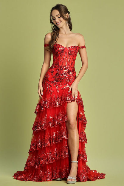 Arabella Sequin Corset Gown