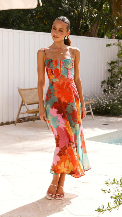Rahima Floral Maxi Dress