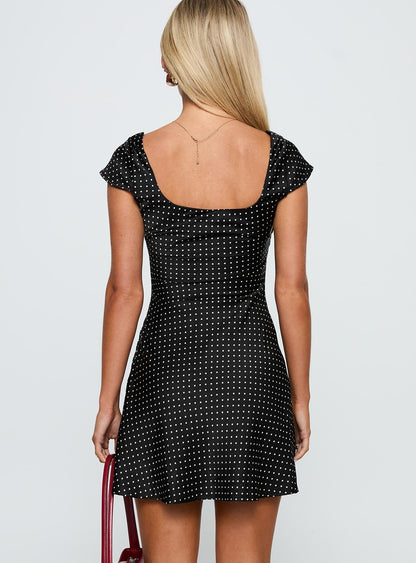 Lucienna Polka Dot Mini Dress