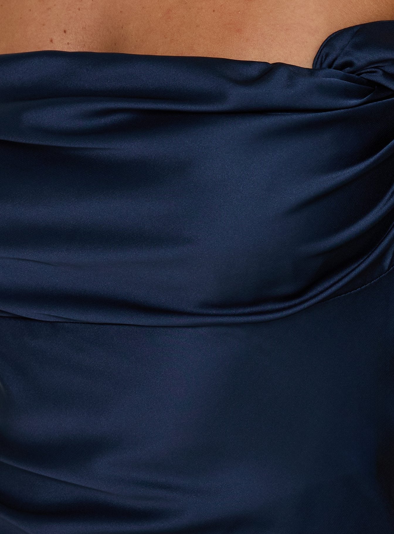 Isabelle Off-Shoulder Mini Dress in Navy