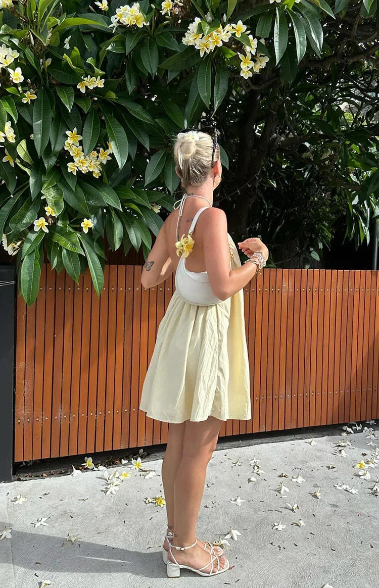 Talei Linen Halter Mini Dress